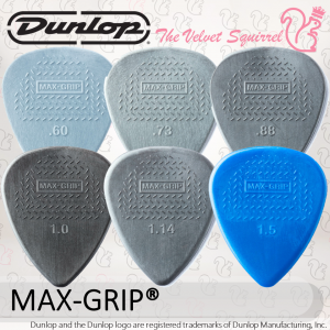 Pack of 12 Jim Dunlop 449P.73 Nylon Max Grip Guitar Pick Player Pack 