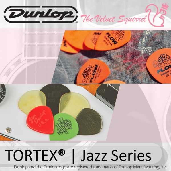 0.73 mm 12-Pack Dunlop 482 TORTEX PITCH BLACK JAZZ III Picks 